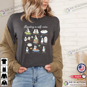 Reading Is Self Care, Silly Goose Reading Book Comfort Colors Shirt 2 InkInAction.com