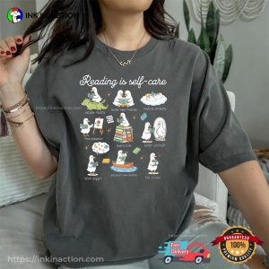 Reading Is Self Care, Silly Goose Reading Book Comfort Colors Shirt
