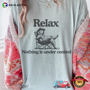 Relax Nothing Is Under Control Golden Retriever Sheriff Comfort Colors Shirt Relax Nothing Is Under Control Golden Retriever Sheriff Comfort Colors Shirt