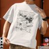 Retro Historical Plane Aircraft Blueprint Shirt