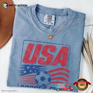 Retro USA Soccer Club FIFA World Cup 26 Comfort Colors Shirt 2 InkInAction.com