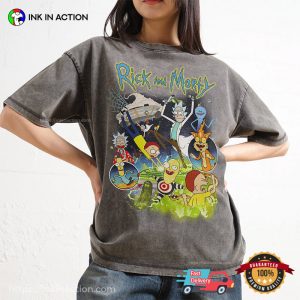 Rick and Morty Vintage Style Comfort Colors Shirt 1 InkInAction.com