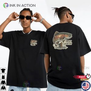 River Stream Trout Country, Trout Fishing Shirts