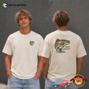 River Stream Trout Country, Trout Fishing Shirts