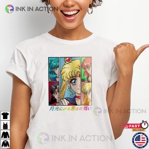 Sailor Guardians Sailor Moon Japanese Anime Fan Tee 3 InkInAction.com