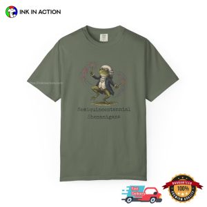 Semiquincentennial Shenanigans America 250th Frog Meme Comfort Colors Shirt