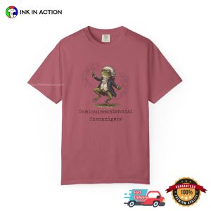 Semiquincentennial Shenanigans America 250th Frog Meme Comfort Colors Shirt 2 InkInAction.com