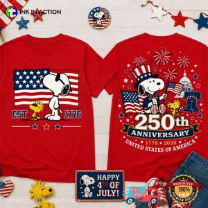 Snoopy and Woodstock America 250th Anniversary Celebration Shirt 2 InkInAction.com