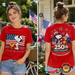 Snoopy and Woodstock America 250th Anniversary Celebration Shirt Snoopy and Woodstock America 250th Anniversary Celebration Shirt