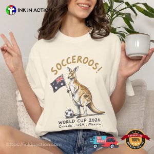 Socceroos Kangaroo Funny Australia Team WC 2026 Comfort Colors Tee