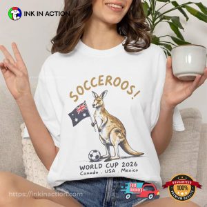 Socceroos Kangaroo Funny Australia Team WC 2026 Comfort Colors Tee