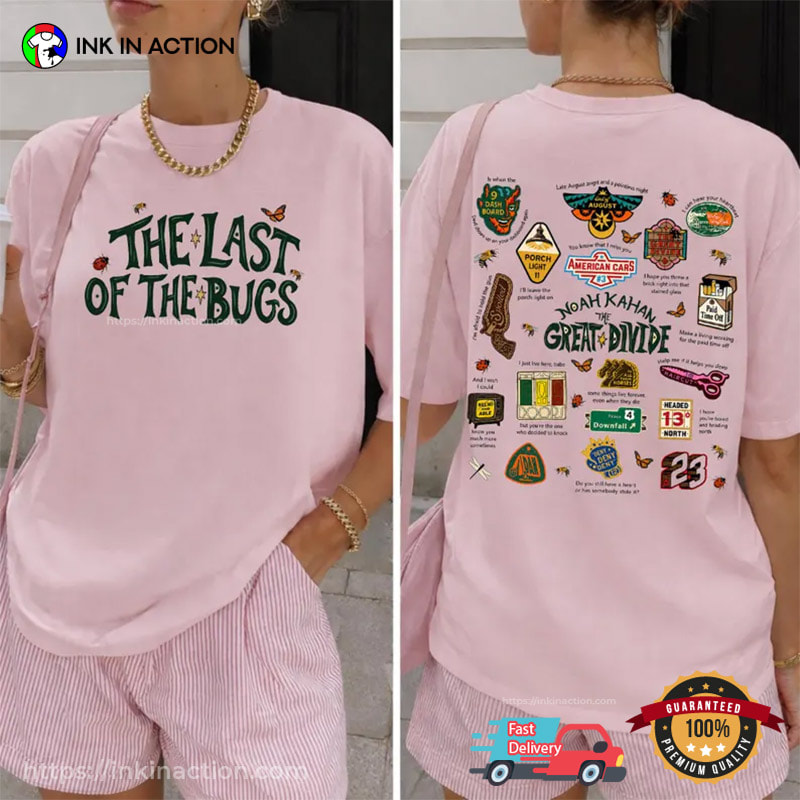The Last Of The Bugs Noah Kahan Tour Tracklist Comfort Colors Shirt The Last Of The Bugs Noah Kahan Tour Tracklist Comfort Colors Shirt