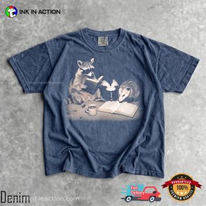 Trash Panda Book Club Funny Raccoon Opossum Meme Comfort Colors Shirt 2 InkInAction.com