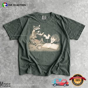 Trash Panda Book Club Funny Raccoon Opossum Meme Comfort Colors Shirt