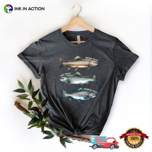 Trio of Trout Fish Fisherman's Gift Tee InkInAction.com