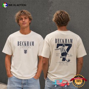 Vintage Beckham England Football 2-sided Shirt Vintage Beckham England Football 2-sided Shirt