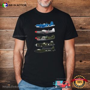 WW2 Warbirds America Airforce, Classic Planes Shirt