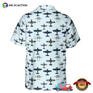 WWII Fighter Plane US aircraft hawaiian shirt 2 InkInAction.com