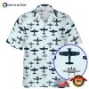 WWII Fighter Plane US Aircraft Hawaiian Shirt