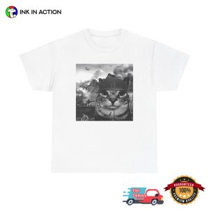 War Cat in the Battlefield Selfies Meme Funny Shirt 2 InkInAction.com