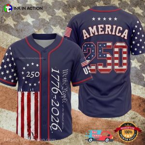 We The People America 250 Patriotic Baseball Jersey