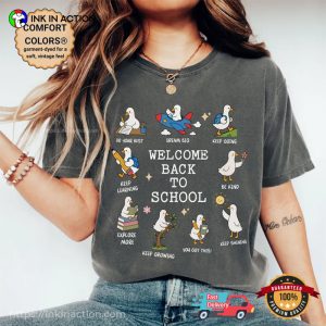 Welcome Back To School, Silly Goose Teacher Comfort Colors Shirt