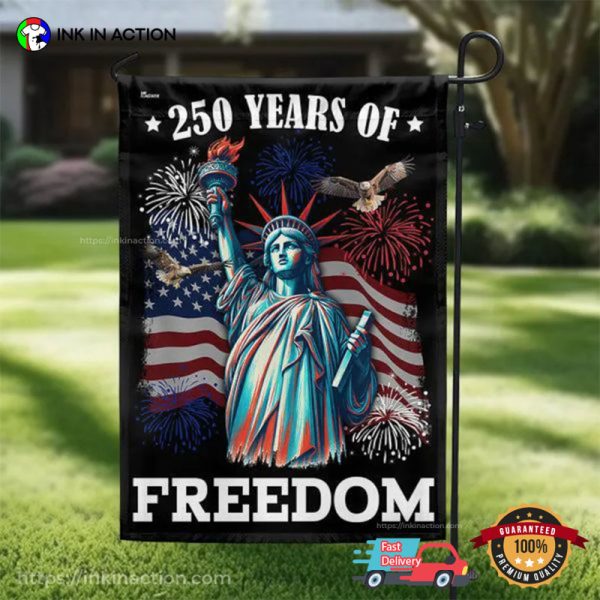 america 250 Years of Freedom Statue of Liberty Flag InkInAction.com 600x600