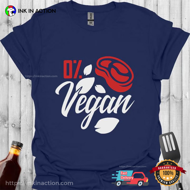 0% Vegan Funny Meat Lover Tee 0% Vegan Funny Meat Lover Tee