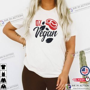 0% Vegan Funny Meat Lover Tee