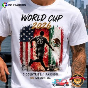 3 Countries 1 Passion, World Cup 2026 Shirt
