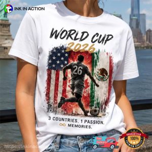 3 Countries 1 Passion, World Cup 2026 Shirt