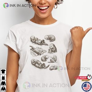 Adorable Sea Otter Life Graphic Shirt