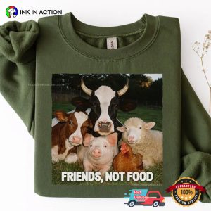 Animals Are Friends Not Food, Vegetarian Protest Tee