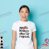 Apple Honey Shofar Repeat Funny Jewish Holiday Rosh Hashanah Shirt