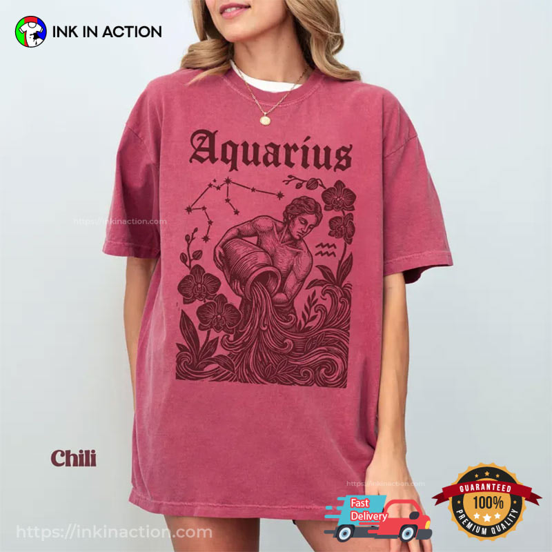 Aquarius Horoscope Astrology Sign Comfort Colors Shirt Aquarius Horoscope Astrology Sign Comfort Colors Shirt