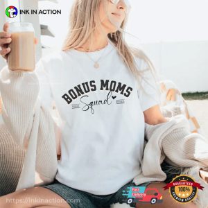 Bonus Mom Squad, Hugs And Kisses Step Mom Gifts Comfort Colors Shirt