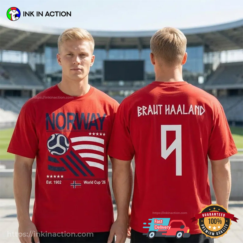 Braut Haaland Norway World Cup 2026 2-sided Shirt Braut Haaland Norway World Cup 2026 2-sided Shirt