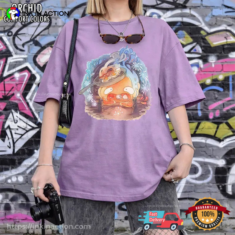 Cooking Time Calcifer Howl's Moving Castle Comfort Colors Shirt Cooking Time Calcifer Howl's Moving Castle Comfort Colors Shirt