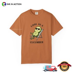 Cool As A Cucumber Funny Veggie Summer Comfort Colors Shirt