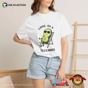 Cool As A Cucumber Funny Veggie Summer Comfort Colors Shirt