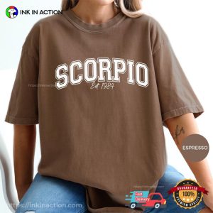 Custom Scorpio Horoscope Gifts Comfort Colors Shirt 2 InkInAction.com