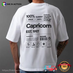Custom Zodiac Birthday Gift Capricorn Comfort Colors Shirt