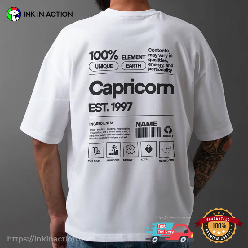 Custom Zodiac Birthday Gift Capricorn Comfort Colors Shirt Custom Zodiac Birthday Gift Capricorn Comfort Colors Shirt