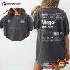 Custom Zodiac Birthday Gift Virgo Comfort Colors Shirt
