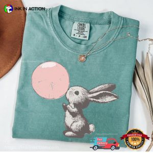 Cute Bunny And Bubblegum Comfort Colors Shirt