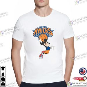 Disney Mickey New York Knicks Basketball Tee 3 InkInAction.com