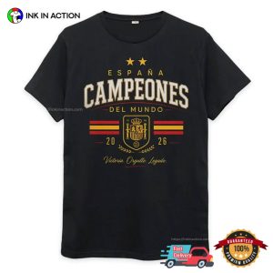 Espana Campeones Del Mundo 2026 Spain Football Champions Tee