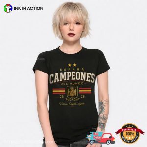 Espana Campeones Del Mundo 2026 Spain Football Champions Tee