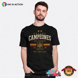 Espana Campeones Del Mundo 2026 Spain Football Champions Tee 3 InkInAction.com