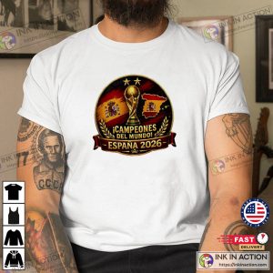 Espana Campeones Del Mundo, 2026 World Cup Spain Champions Shirt 2 InkInAction.com